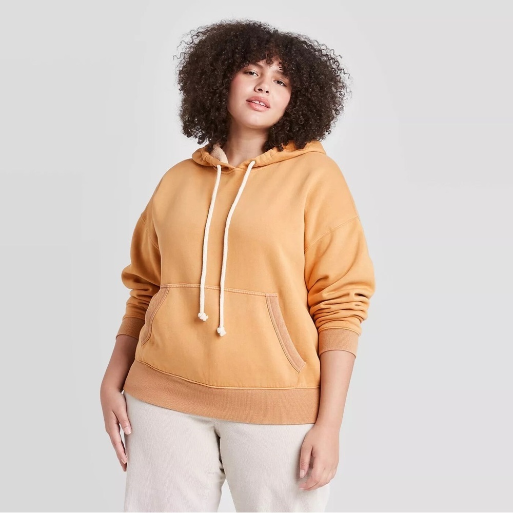 Women’s | Universal Thread Hoodie Pullover Sweatshirt, Tan / Camel | Medium